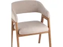 Стул STOOL GROUP Эйко массив дуба Велюр бежевый/Коньяк арт. 3438894606