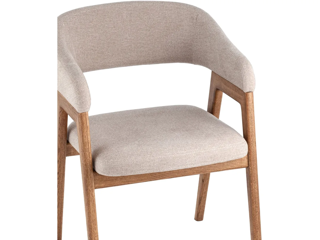 Стул STOOL GROUP Эйко массив дуба Велюр бежевый/Коньяк арт. 3438894606