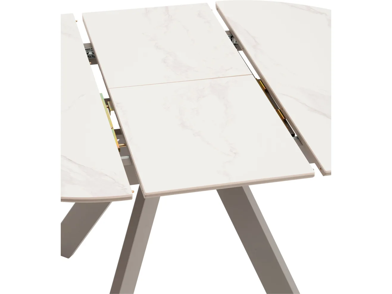 Стол STOOL GROUP Миндель круглый D100 керамика Белый глянец/Латте арт. 8858303401