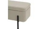 Банкетка STOOL GROUP Болейн с ящиком Велюр бежевый, черные ножки арт. 2080726707