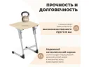 Cтол Sheffilton SHT-T-TN27 г5-7, одн береза/алюминиевый металлик/серый арт. 9514507102