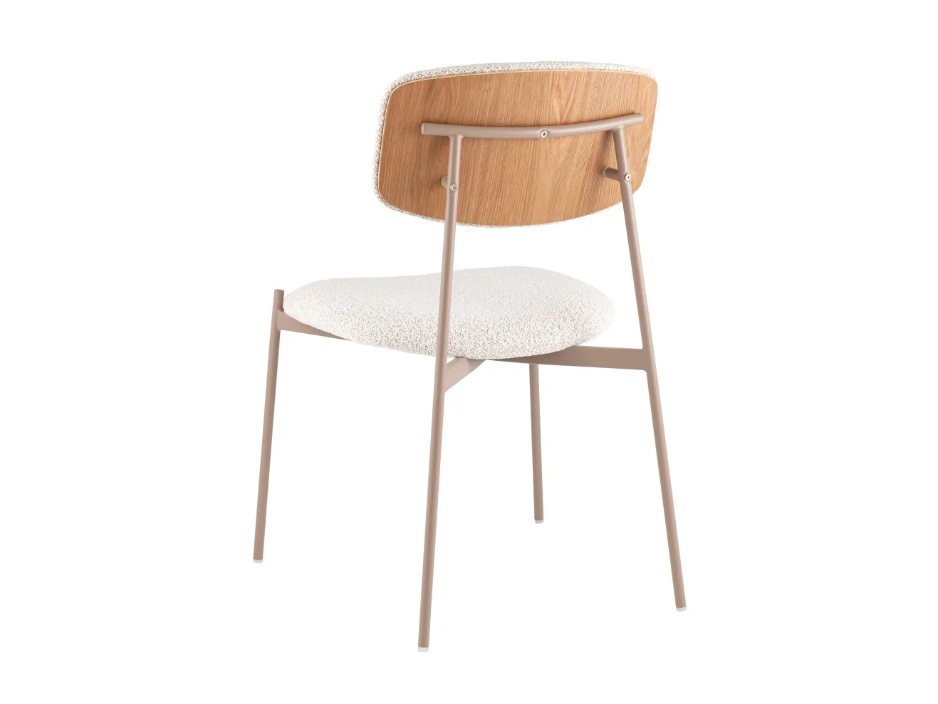 Стул STOOL GROUP Doe без подлокотников Светло-бежевый, бежевые ножки арт. 5067135402