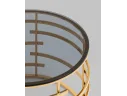 Журнальный столик STOOL GROUP Инфлюэнс 60*60 Стекло smoke/Сталь золото арт. 2977465901