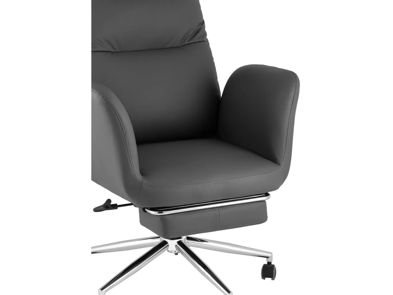 Кресло руководителя STOOL GROUP Solid NC с оттоманкой Серый арт. 5298896304
