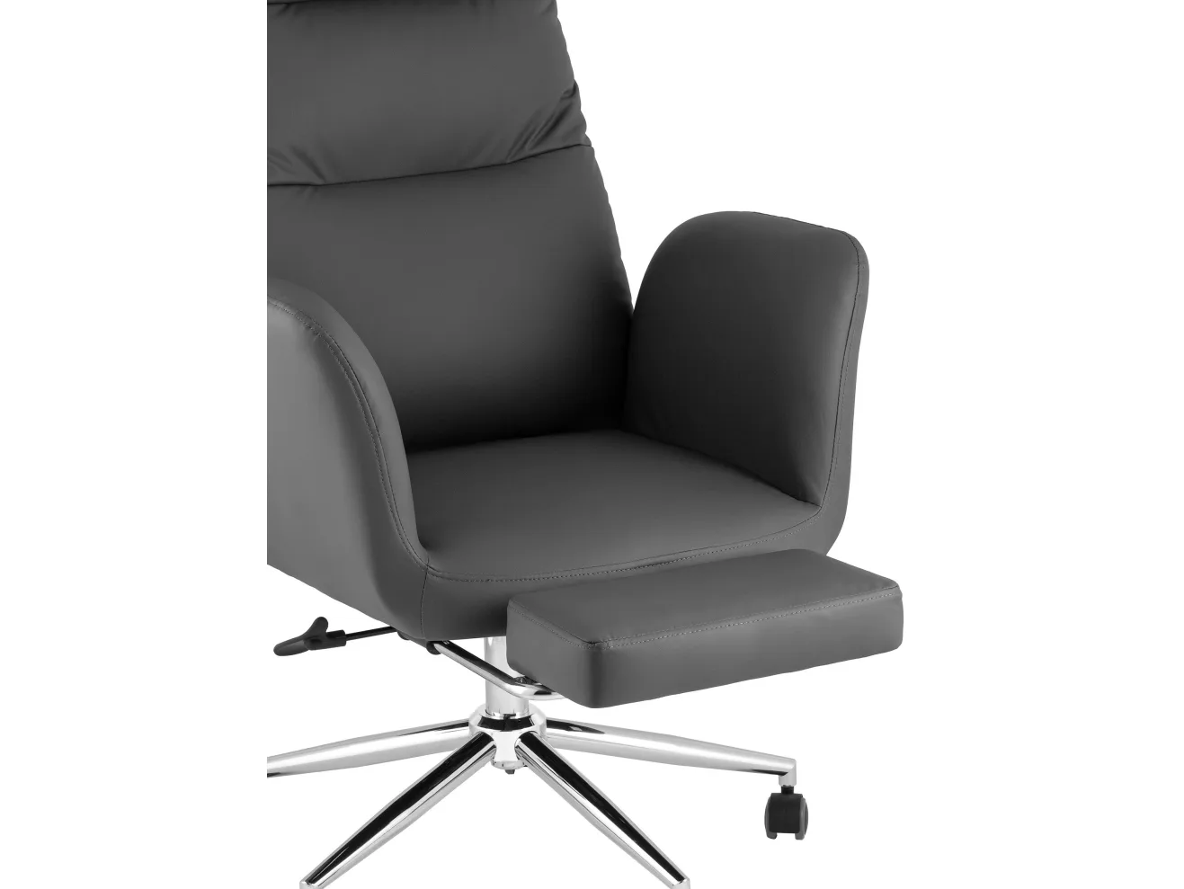 Кресло руководителя STOOL GROUP Solid NC с оттоманкой Серый арт. 5298896304