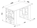Стол письменный Сокол СПМ-15 Бетон арт. 3392724605