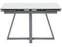 Стол обеденный STOOL GROUP Керас 120-180*80 Snow white, подстолье серое арт. 3371808301