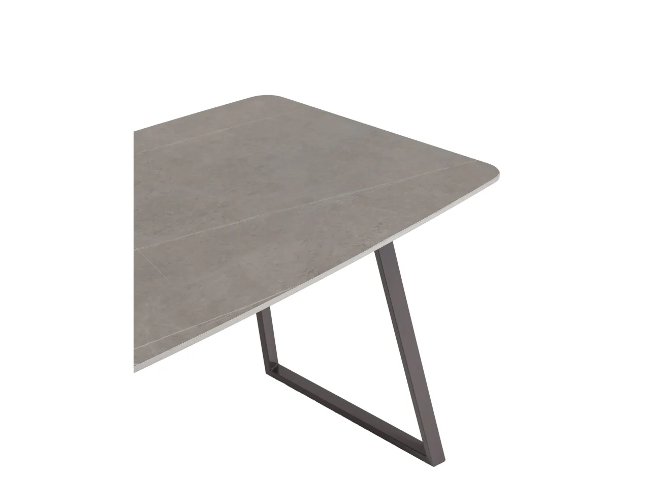 Стол обеденный STOOL GROUP Vermont 140*80 Керамика темная, ножки серые арт. 5221151103