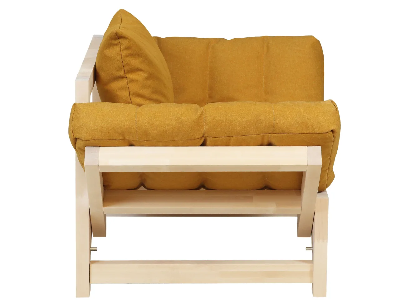 Кресло Мебелик Бинго savana plus yellow/лак арт. 6951680901