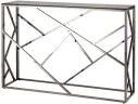 Консоль Stool Group АРТ ДЕКО 115х30 Стекло smoke/Сталь тёмный хром арт. 3299989504