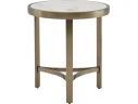 Стол журнальный STOOL GROUP Адриана 50*50 Светлая керамика, сталь шампань арт. 1436615601
