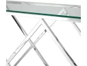Консоль Stool Group ИНСИГНИЯ 120х40 Прозрачное стекло/Сталь серебро арт. 0195137403