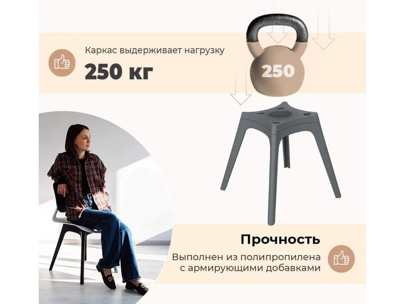 Стул Sheffilton SHT-ST59/S195 Белый/тёмно-серый арт. 4774417702