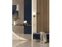 Консоль Stool Group АЛЬБА 115х30 Стекло черное/Сталь золото арт. 7879123501