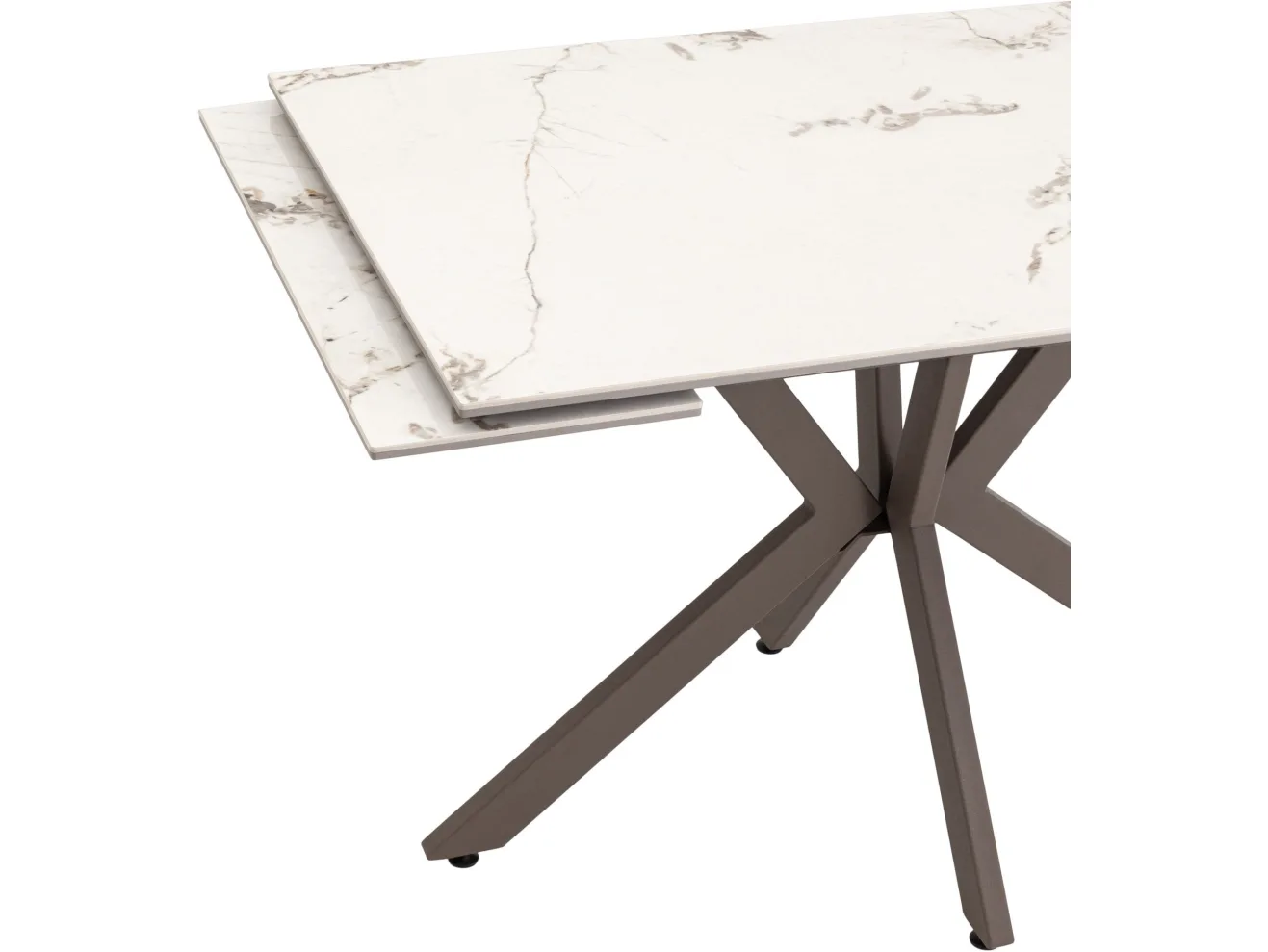 Стол обеденный STOOL GROUP Marmer 120-180/80/76 столешница МДФ16/керамика Капучино арт. 9635972404
