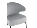 Кресло лаунж STOOL GROUP Royal Stripes Велюр серый арт. 1582617902