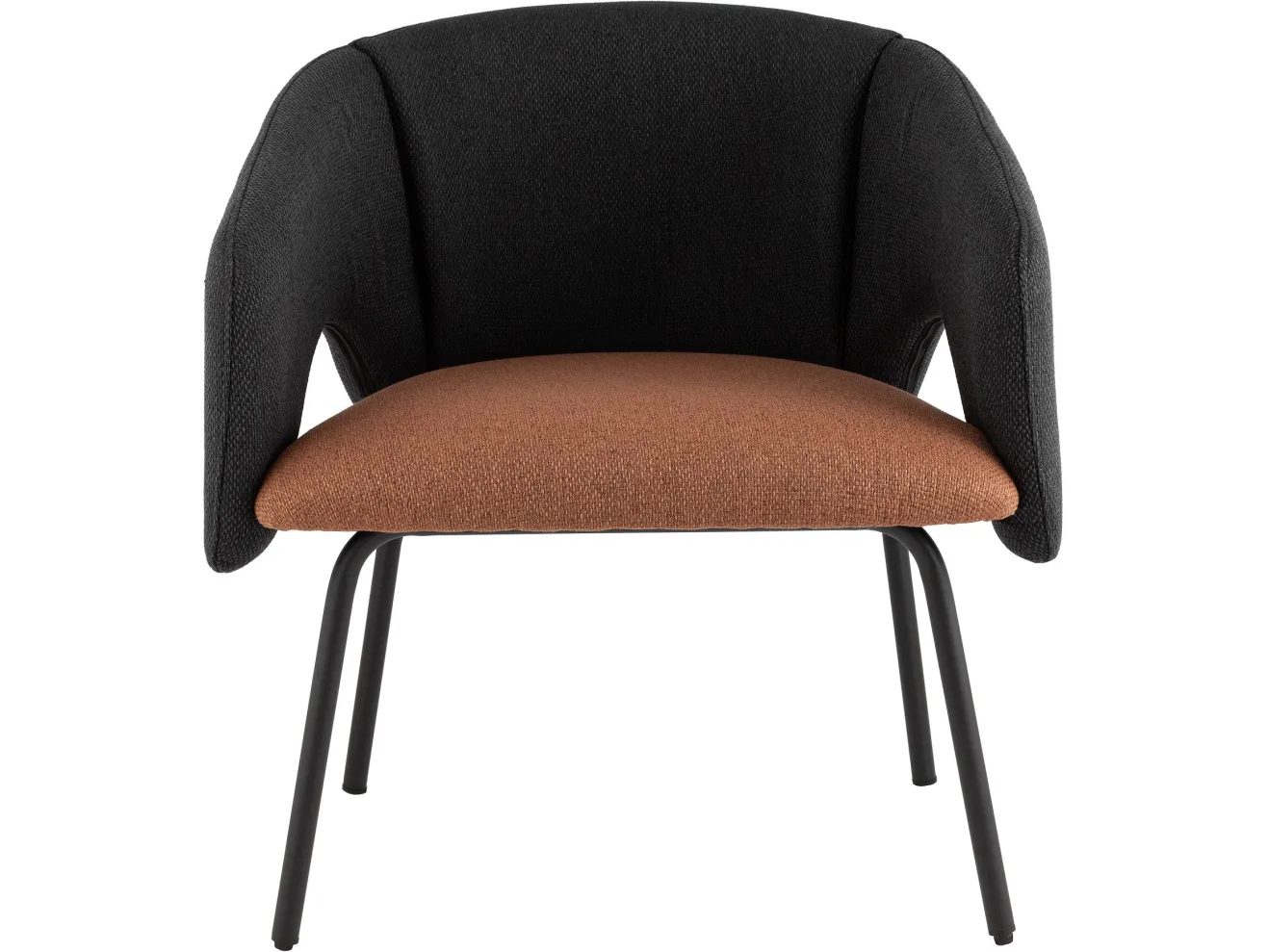 Кресло лаунж STOOL GROUP Afrida Рогожка тёмно-синий/терракот арт. 2871302606