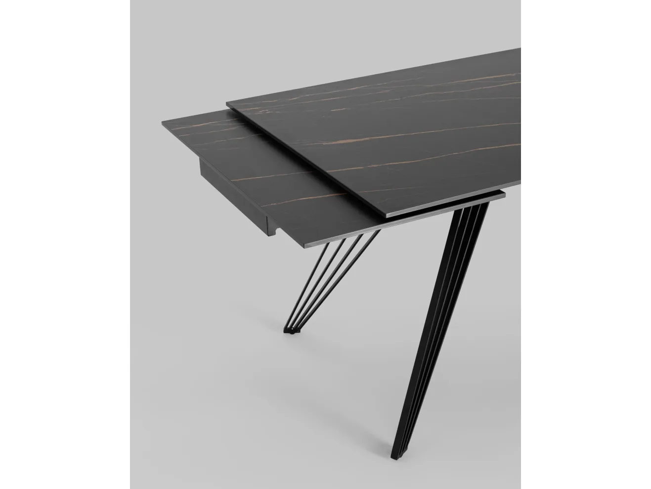 Стол обеденный Stool Group Пандора раскладной 180-280*90 Керамика темная арт. 6273848501