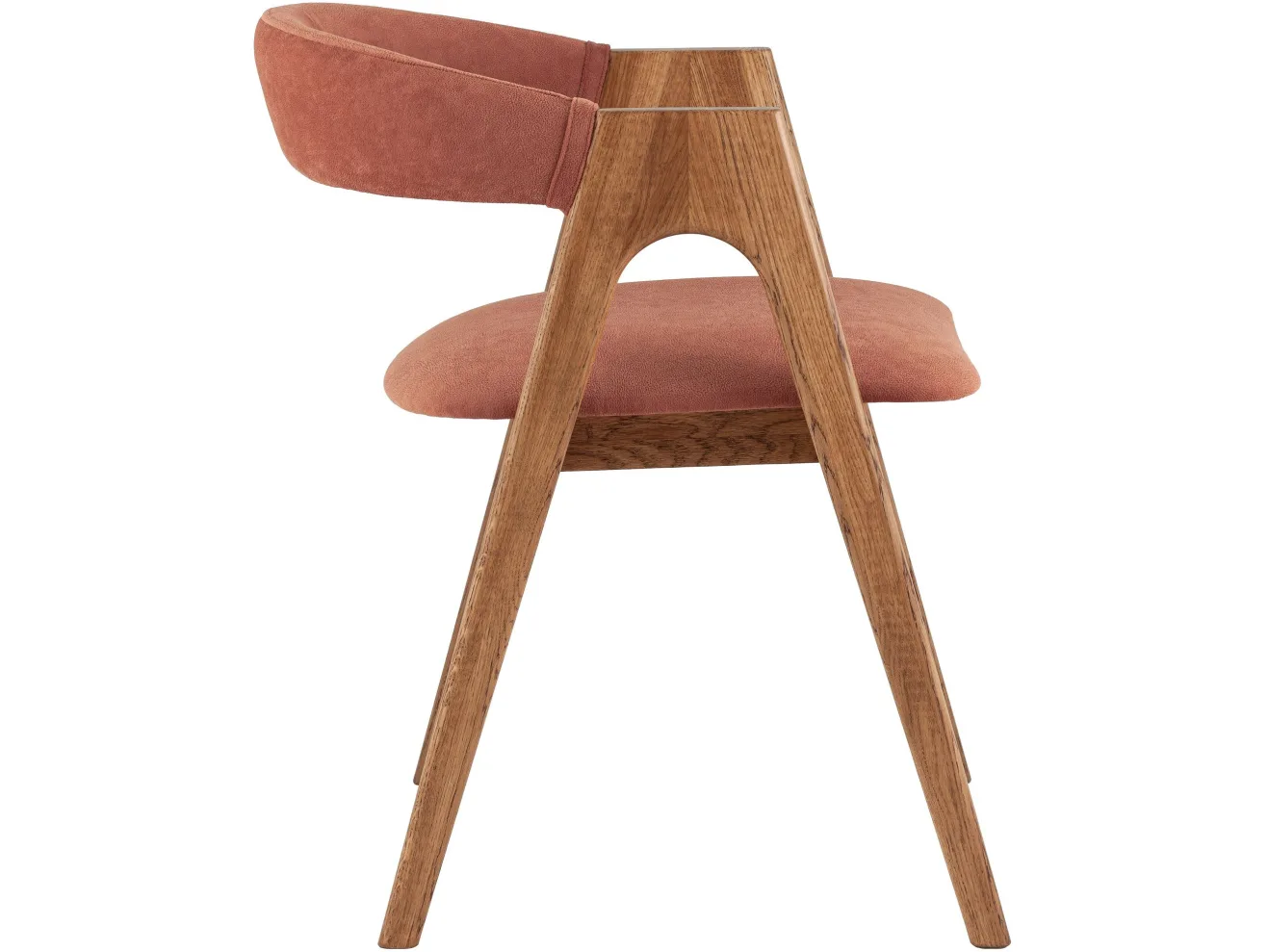 Стул STOOL GROUP Рен массив дуба Велюр терракотовый/Коньяк арт. 4948792706