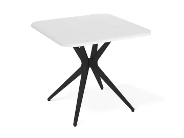 Стол SHT-TU30/TT30 83/83 белый/черный