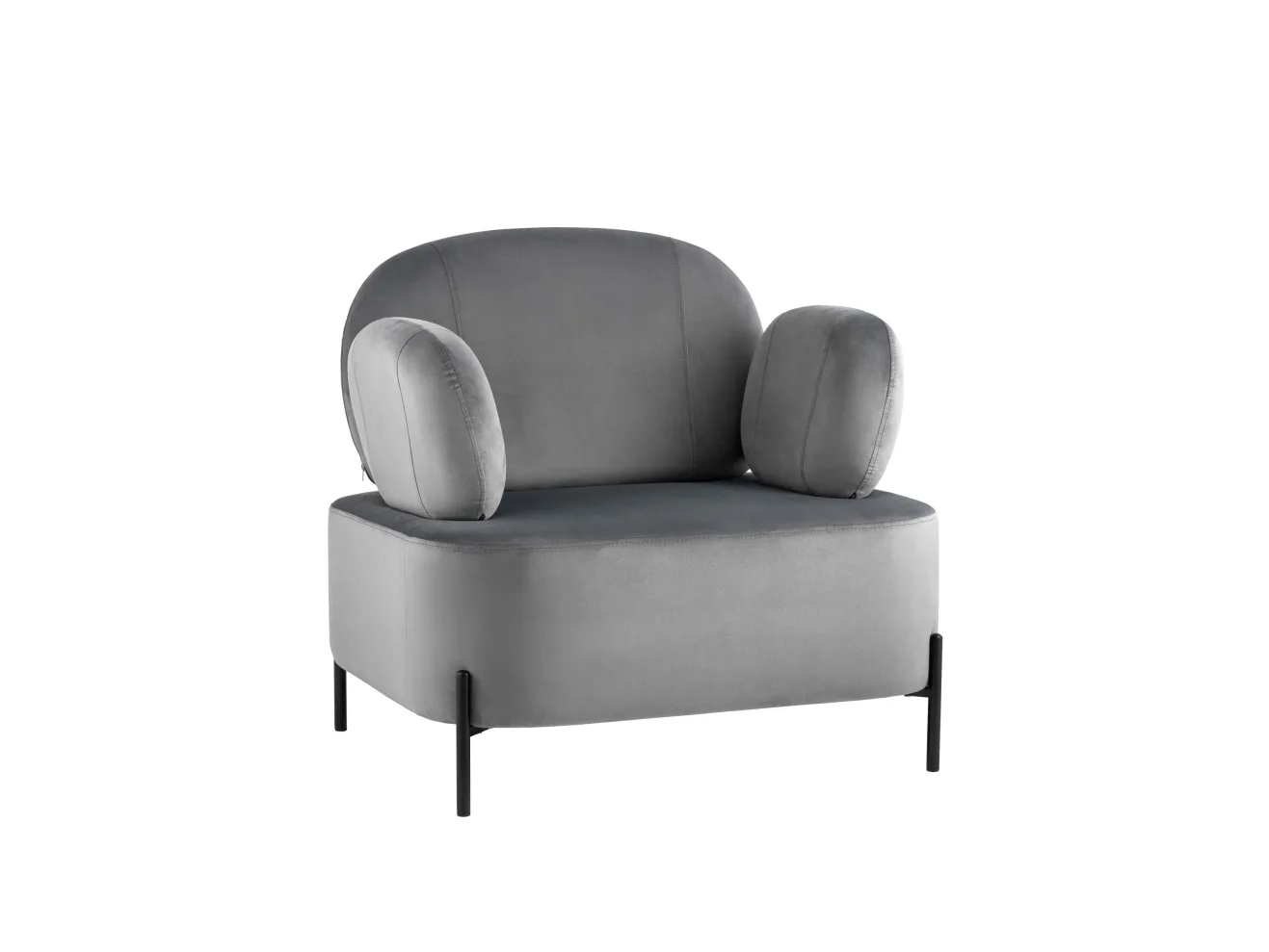 Диван STOOL GROUP Кэнди Велюр серый арт. 7111963903