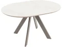Стол STOOL GROUP Миндель круглый D100 керамика Белый глянец/Латте арт. 8858303401
