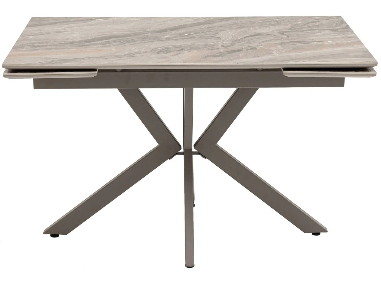 Стол обеденный STOOL GROUP Marmer 120-180/80/76 столешница МДФ16/керамика Ven.Br.Lt, подстолье латте арт. 9635972408