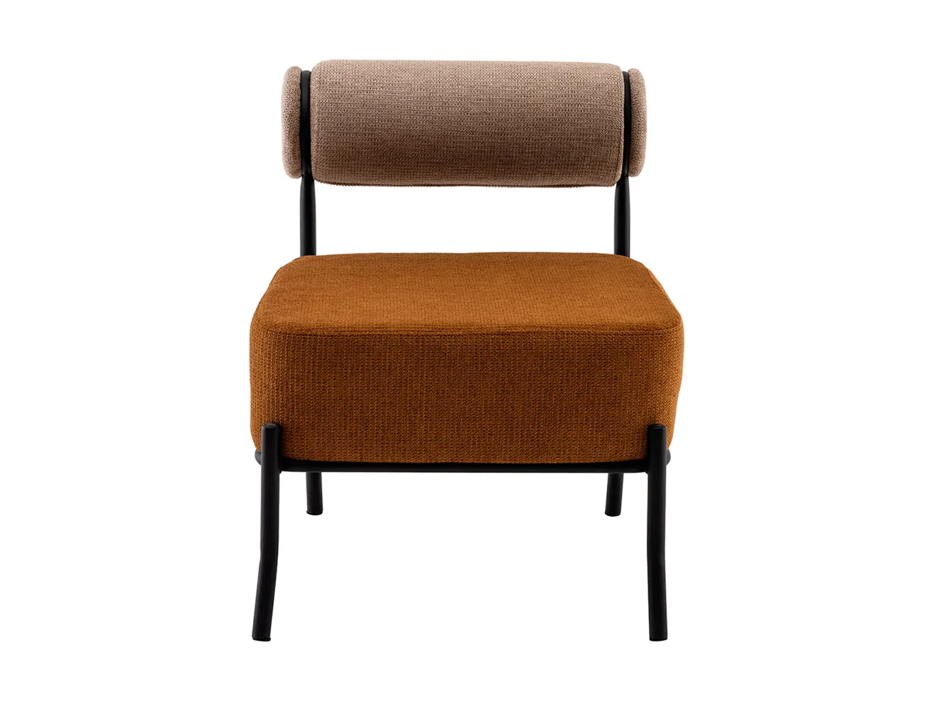 Кресло STOOL GROUP Ponpoun Бежевый, терракотовый арт. 2206062201