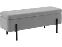 Банкетка STOOL GROUP Болейн с ящиком Велюр серый, черные ножки арт. 2080726708