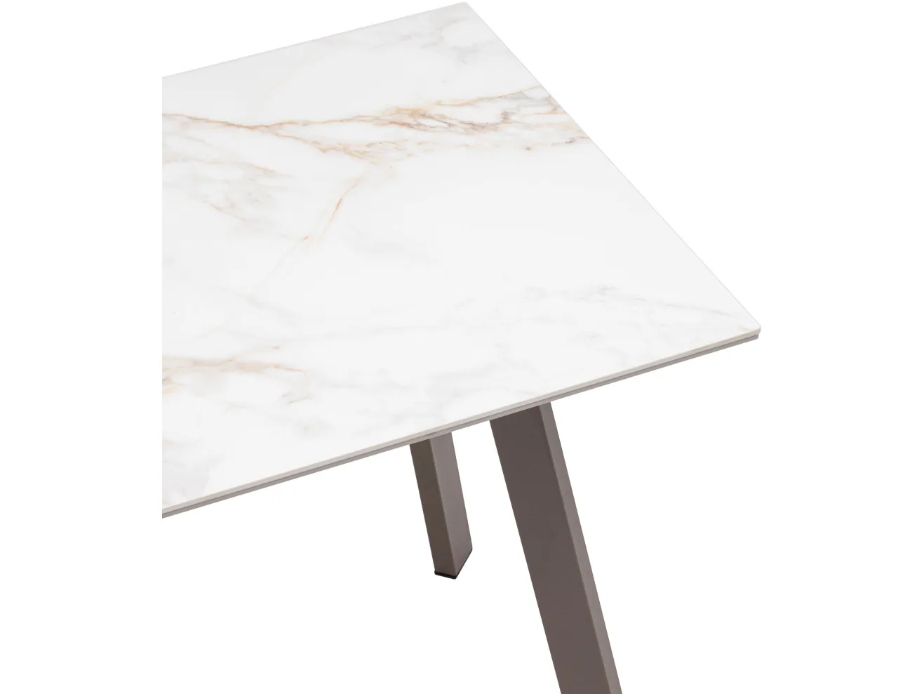 Стол обеденный STOOL GROUP Райли нераскладной 100/70/75 столешница МДФ/керамика Carla Larkin, подстолье капучино арт. 1183864604