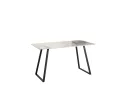 Стол обеденный STOOL GROUP Vermont 140*80 Керамика светлая, ножки черные арт. 5221151102