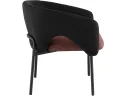 Кресло лаунж STOOL GROUP Afrida Рогожка черный/бордо арт. 2871302604