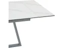 Стол обеденный STOOL GROUP Керас 120-180*80 Snow white, подстолье серое арт. 3371808301