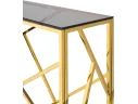 Консоль Stool Group АРТ ДЕКО 115х30 Стекло smoke/Сталь золото арт. 3299989503