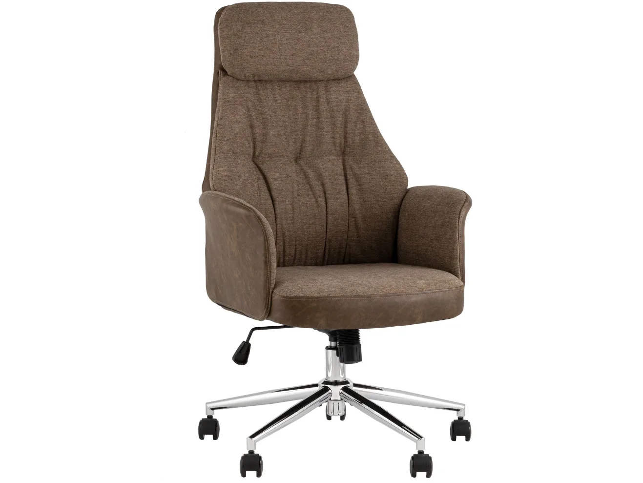 Кресло офисное STOOL GROUP TopChairs Neoma Экокожа/ткань коричневый арт. 3892516804