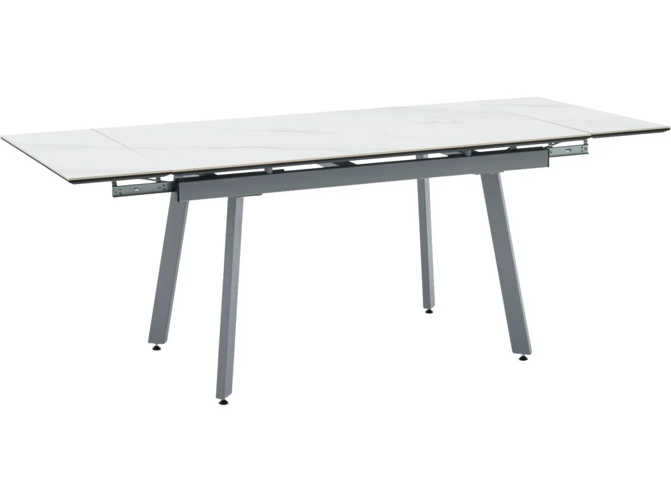Стол обеденный STOOL GROUP Тайл 140-200*85 Snow white, подстолье серое арт. 8001422201