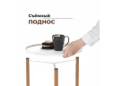 Столик журнальный Sheffilton SHT-CT62 белый муар/светлый орех арт. 9161863601
