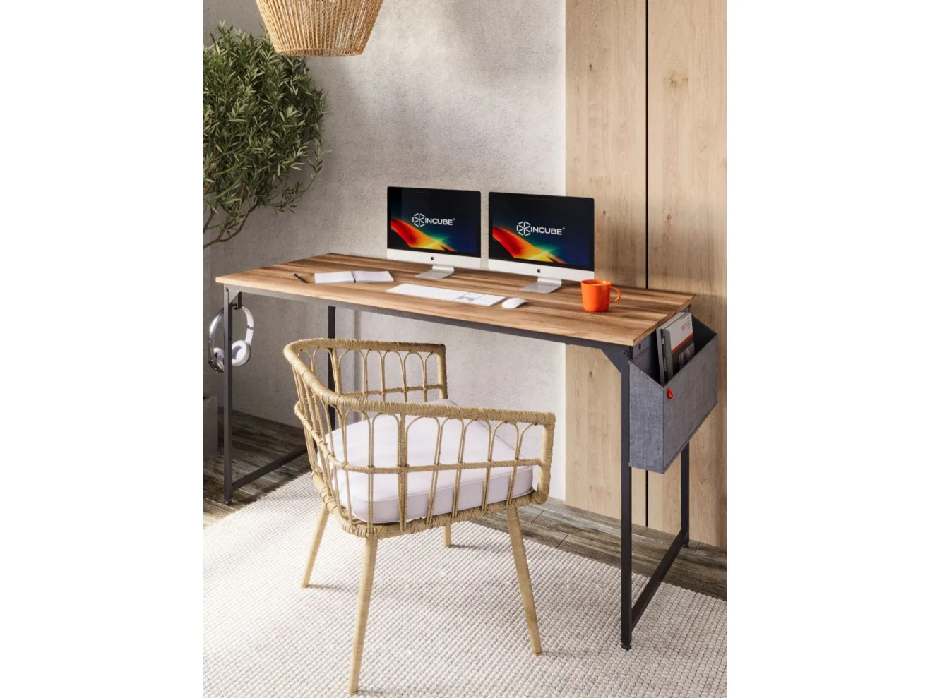 Письменный стол INCUBE D002.140.AMK Amber Oak арт. 2277909505