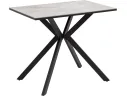 Стол обеденный STOOL GROUP Мармер мини нераскладной 90х60х75 столешница МДФ/керамика It.mid.gray, подстолье металл черный арт. 3771762906