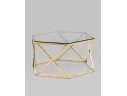 Журнальный столик STOOL GROUP Круз 93*80 Стекло smoke/Сталь золото арт. 6481813301