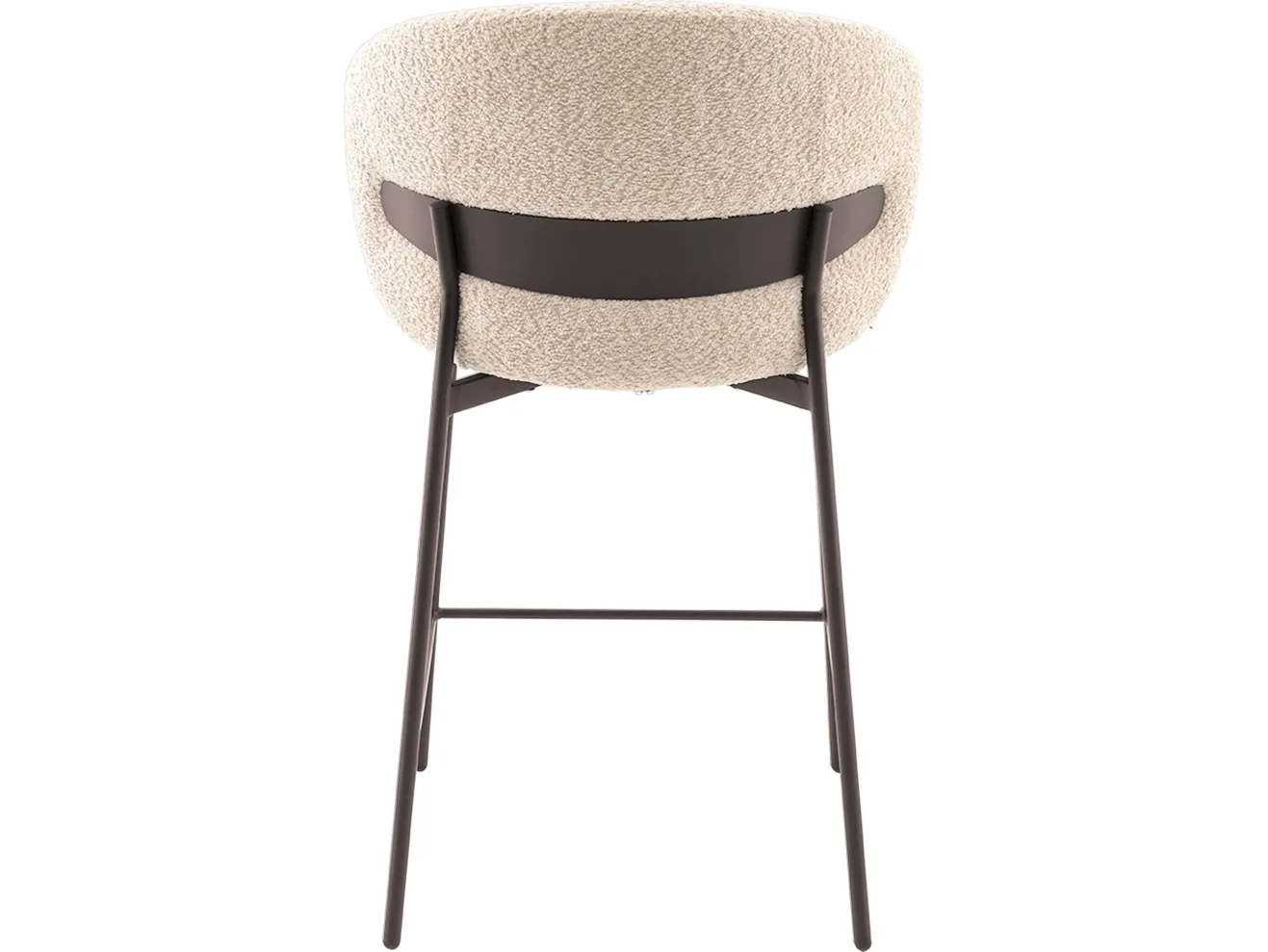 Стул полубарный STOOL GROUP Блейз Букле капучино, каркас серо-коричневый арт. 5591618407