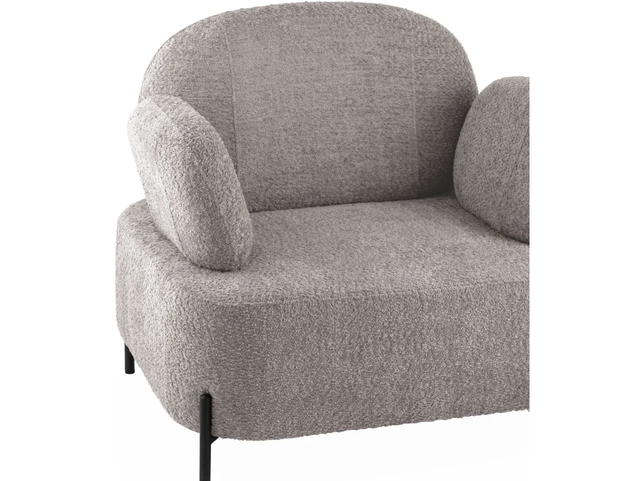 Кресло STOOL GROUP Кэнди Букле светло-серый арт. 9444525509
