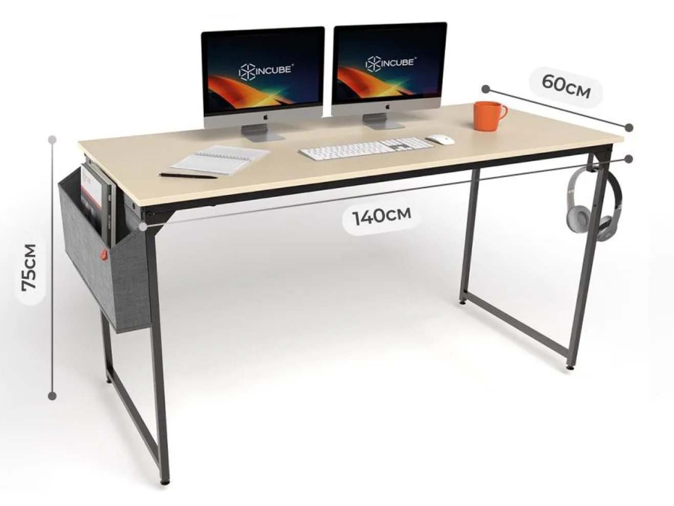 Письменный стол INCUBE D002.140.CAP Cappuccino арт. 2277909507