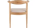 Стул STOOL GROUP Мокку массив дуба Велюр бежевый/Бесцветный матовый арт. 8134014604