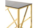 Консоль Stool Group АРТ ДЕКО 120х40 Стекло smoke/Сталь золото арт. 3614073504