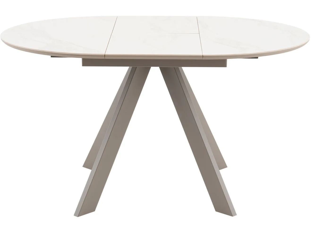 Стол STOOL GROUP Миндель круглый D100 керамика Белый глянец/Латте арт. 8858303401
