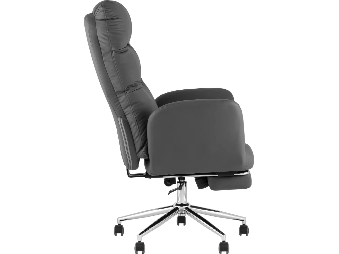Кресло руководителя STOOL GROUP Solid NC с оттоманкой Серый арт. 5298896304