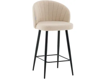 Стул полубарный STOOL GROUP Ханнингем Букле бежевый