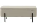 Банкетка STOOL GROUP Болейн с ящиком Велюр бежевый, черные ножки арт. 2080726707