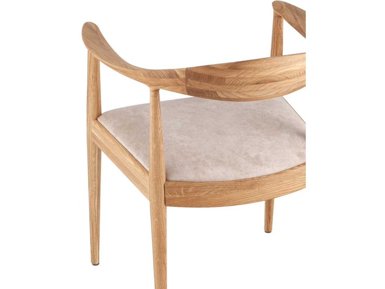 Стул STOOL GROUP Мокку массив дуба Велюр бежевый/Бесцветный матовый арт. 8134014604